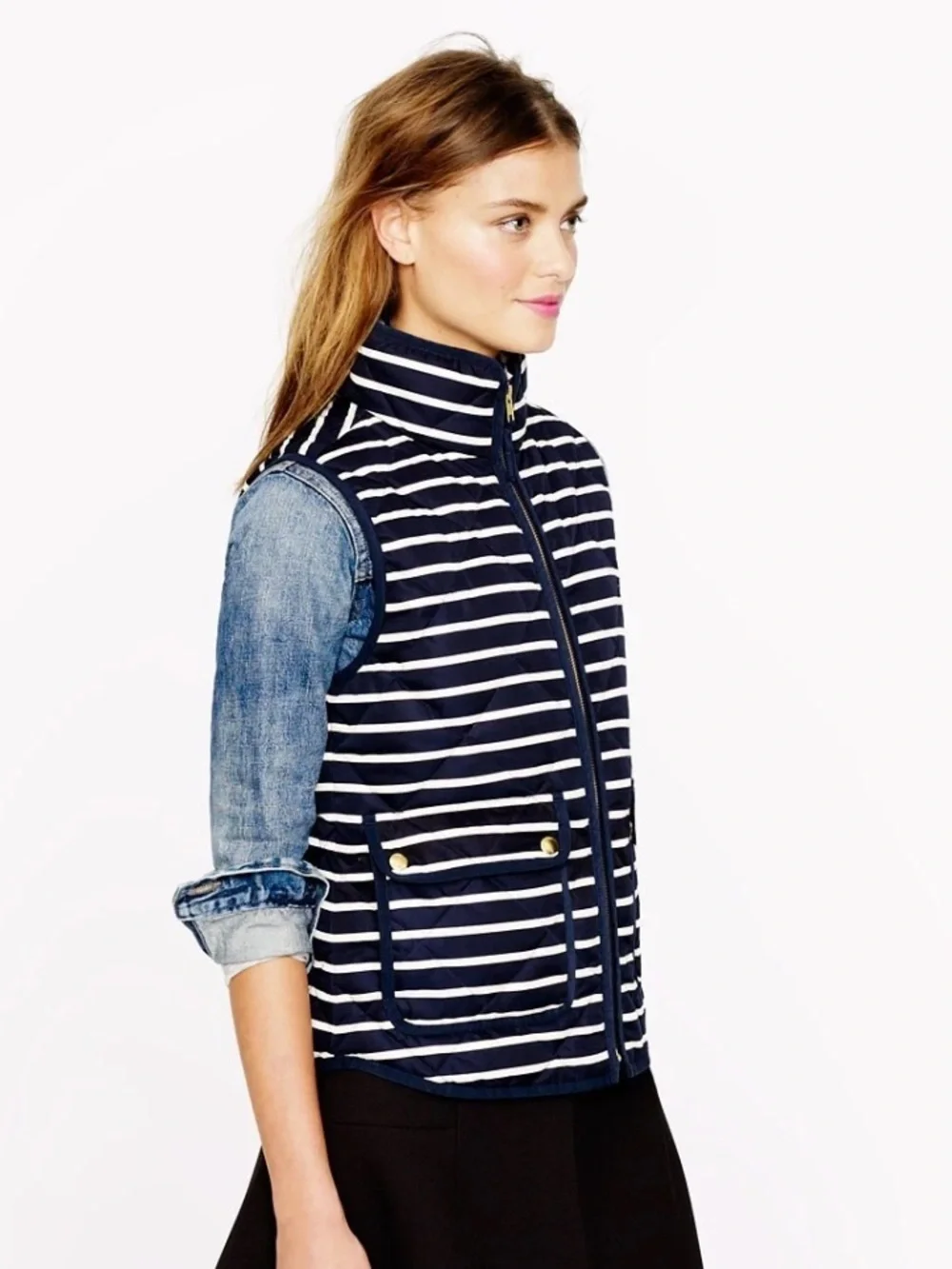 J. Crew sleeveless quilted